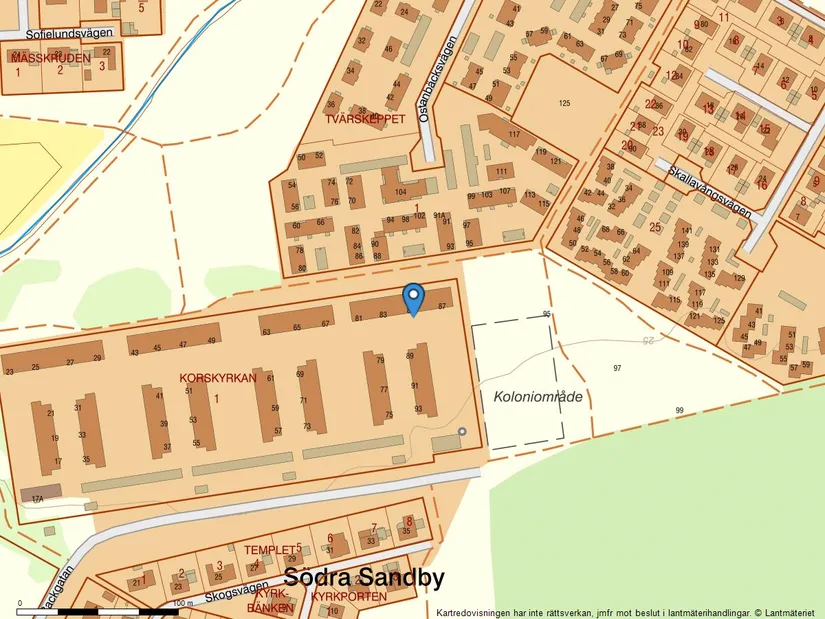 Bostadsrätt, Backgatan 85, Södra Sandby, Lund