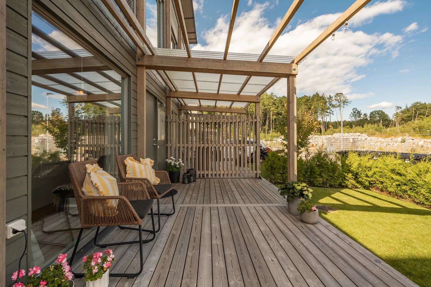 Radhus, Haga skogsväg 28, Göteborgsudden, Karlstad