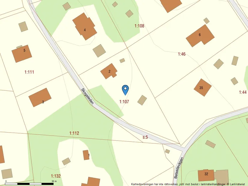 Villa, Skogsleden 2, Betsede, Värmdö