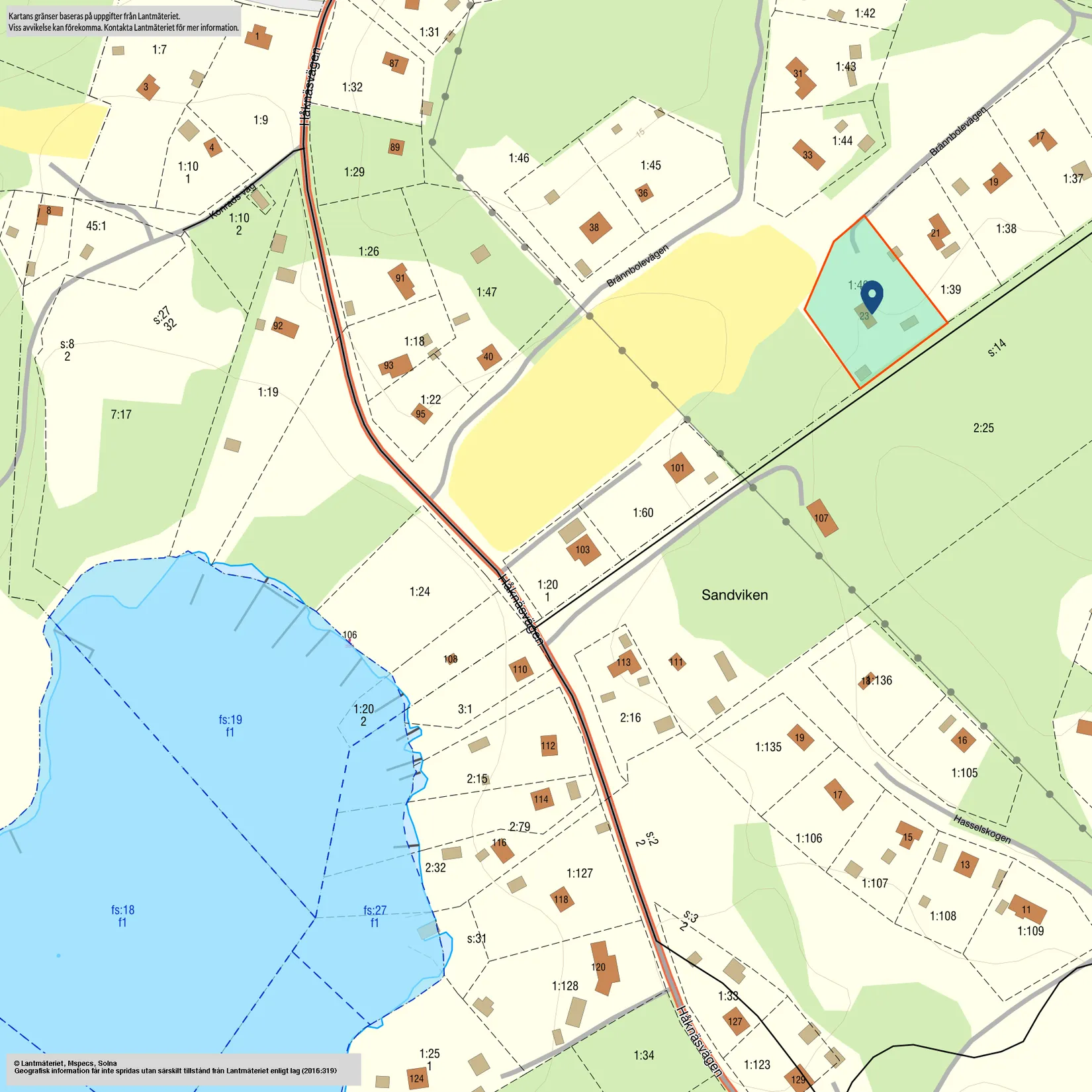 Fritidshus, Brännbolevägen 23, Vätö, Norrtälje
