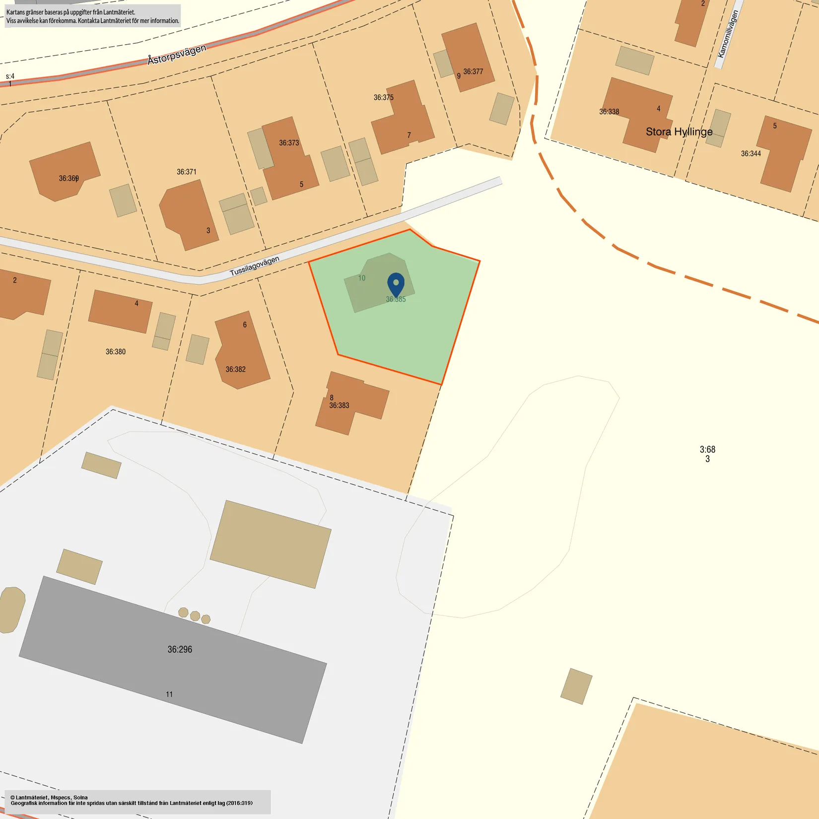 Villa, Tussilagovägen 10, Hyllinge, Åstorp
