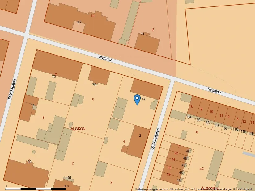 Villa, Nygatan 74, Öst på stan, Umeå