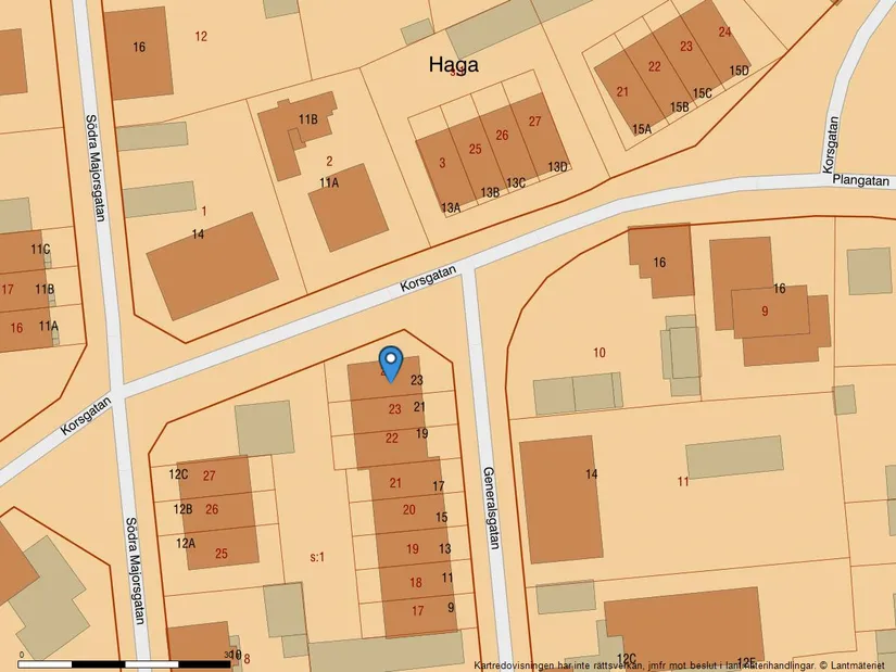 Radhus, Generalsgatan 23, Haga, Umeå