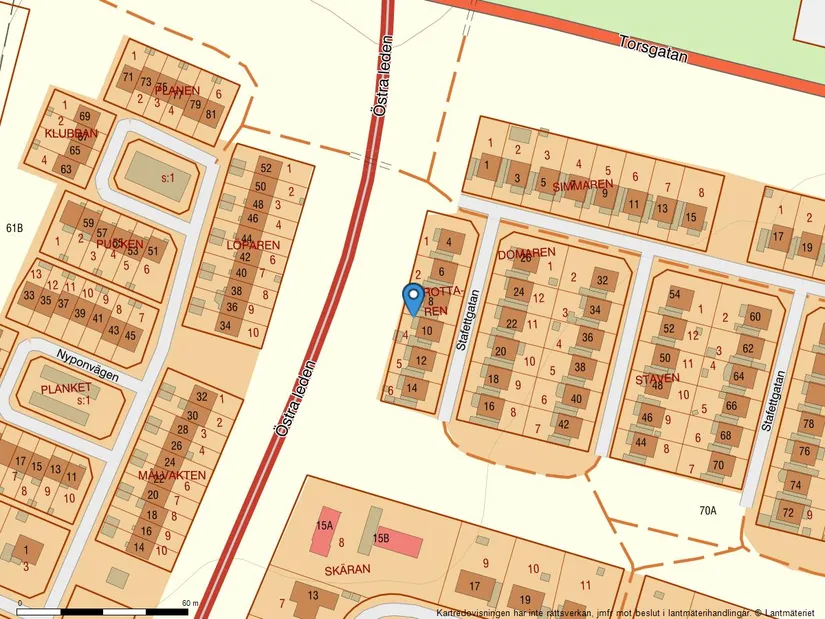 Radhus, Stafettgatan 8, Hedensbyn, Skellefteå