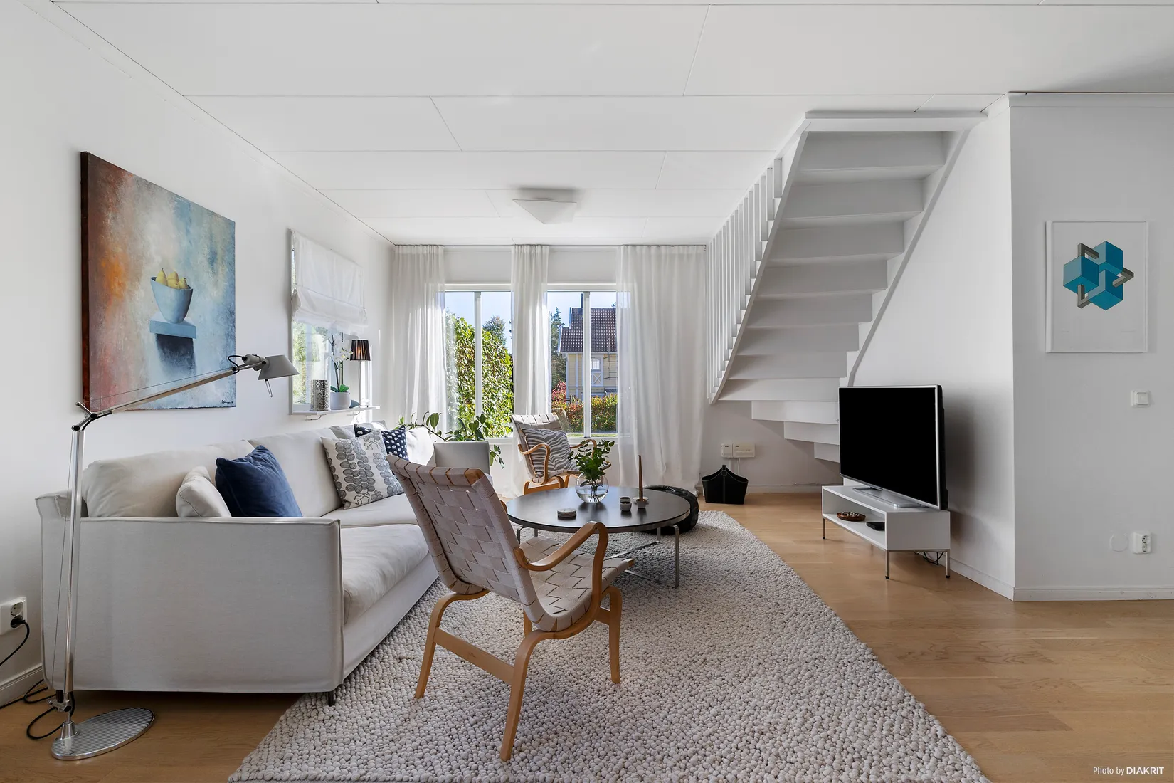 Radhus, Trefaldighetsvägen 53, Gribbylund, Täby
