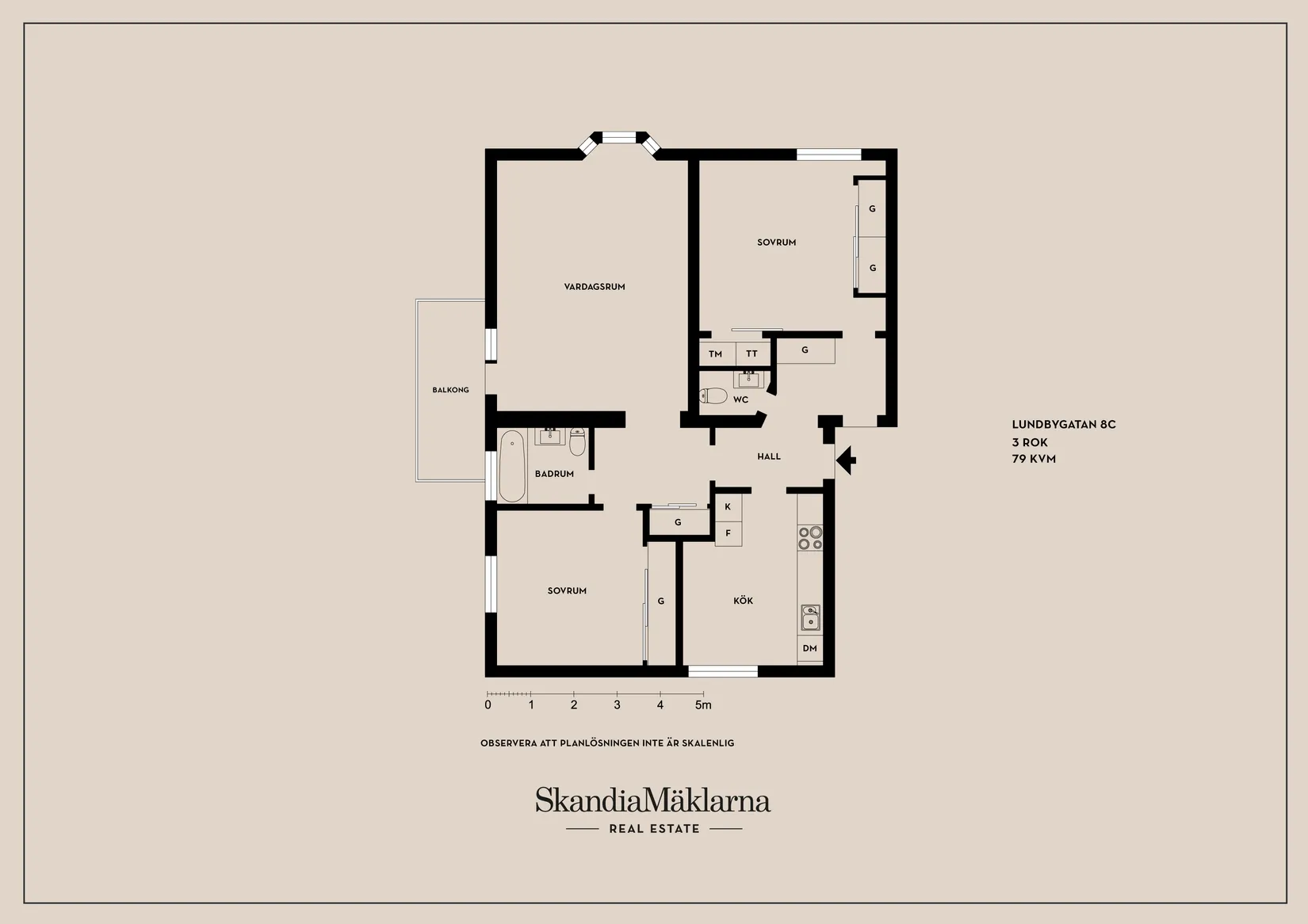 Bostadsrätt, Lundbygatan 8C, Mjölby
