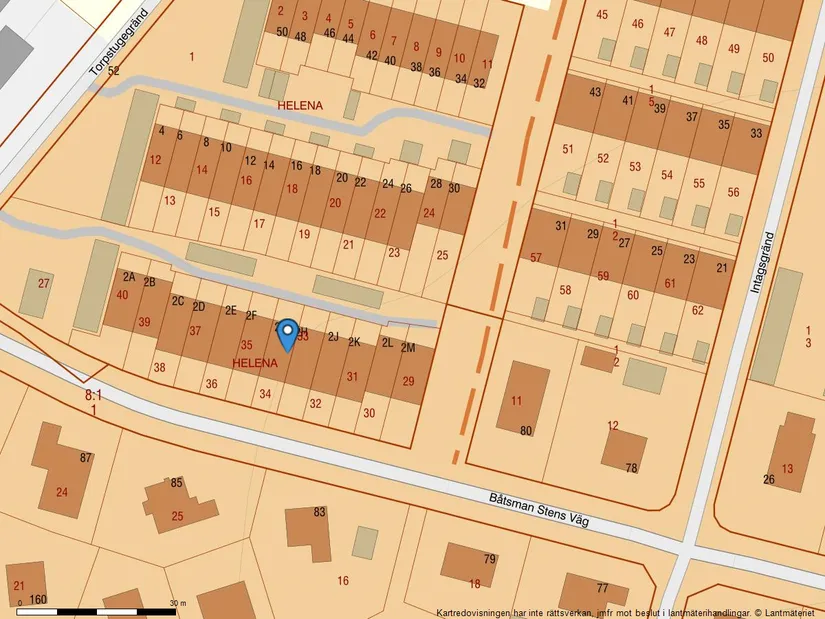 Radhus, Torpstugegränd 2G, Bromsten, Stockholm