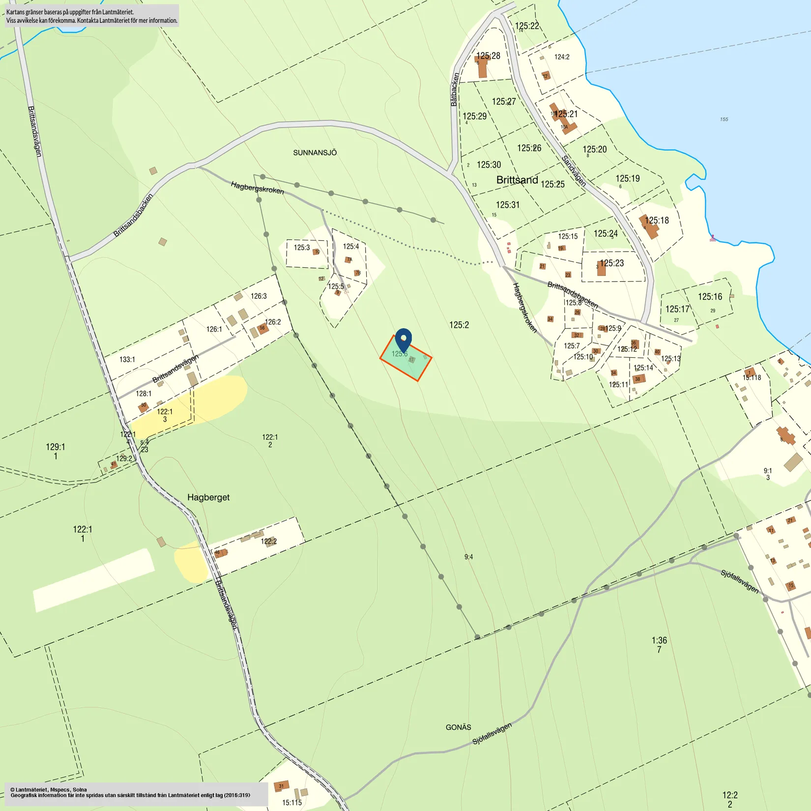 Fritidshus, Brittsandvägen, Ludvika