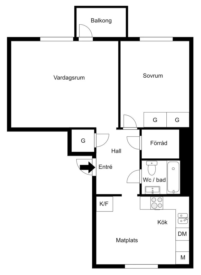 Bostadsrätt, Haga Parkgata 8B, Haga, Västerås