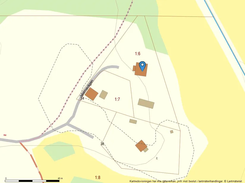 Villa, Malmavägen 32, Valsätra, Uppsala