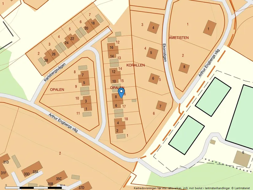 Radhus, Karlsbergsvägen 8, Sidsjö, Sundsvall