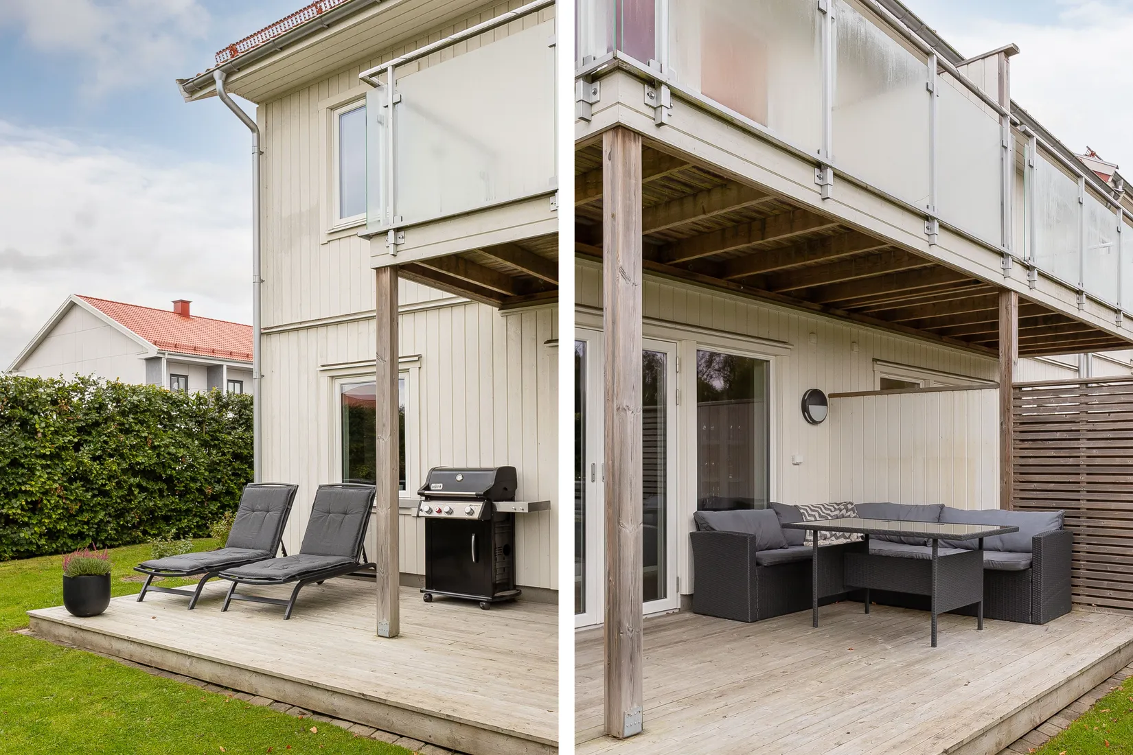 Radhus, Vilkmansgatan 23, Trädgårdsstaden, Skövde