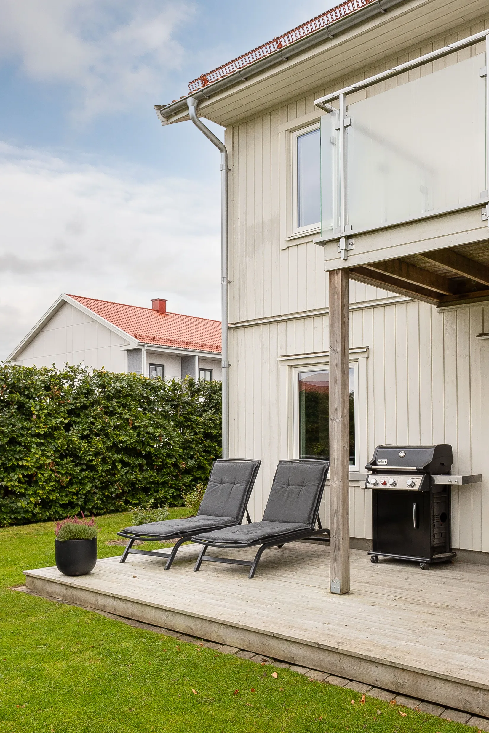 Radhus, Vilkmansgatan 23, Trädgårdsstaden, Skövde