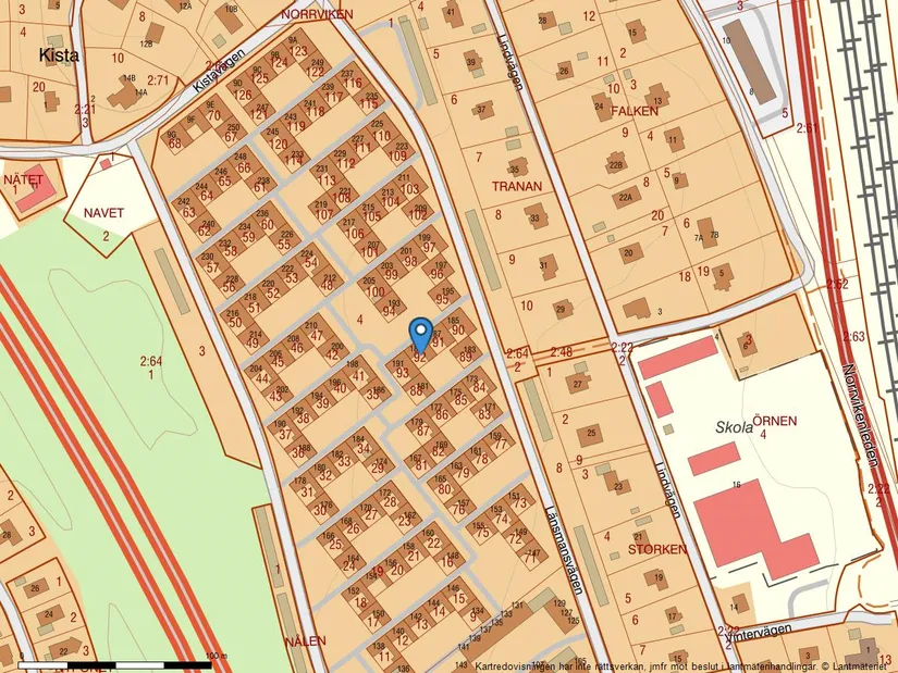 Radhus, Länsmansvägen 189, Norrviken, Sollentuna