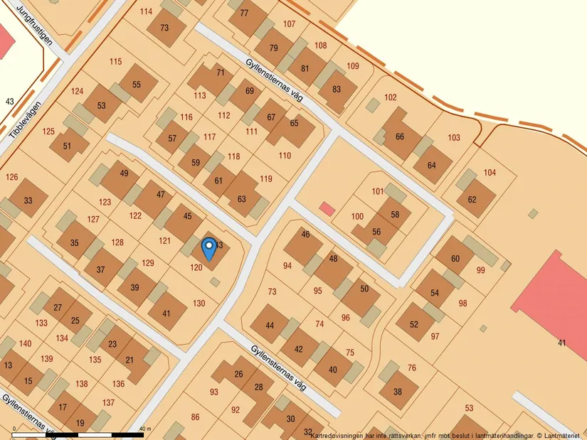 Radhus, Gyllenstiernas väg 43, Näsbypark, Täby