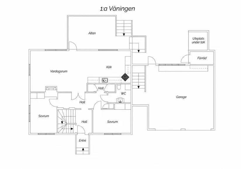 Villa, Muraregränd 6, Haga, Sundsvall
