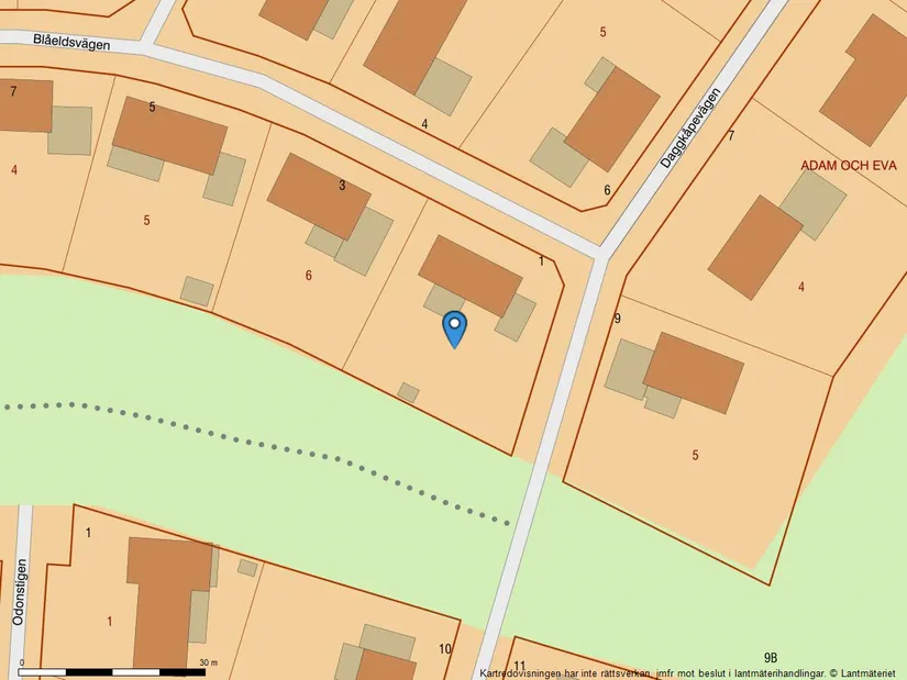 Villa, Blåeldsvägen 1, Pallers, Kristianstad