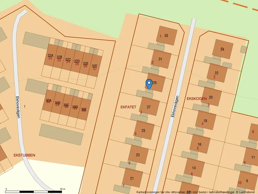 Radhus, Ekhovsvägen 29, Strängnäs