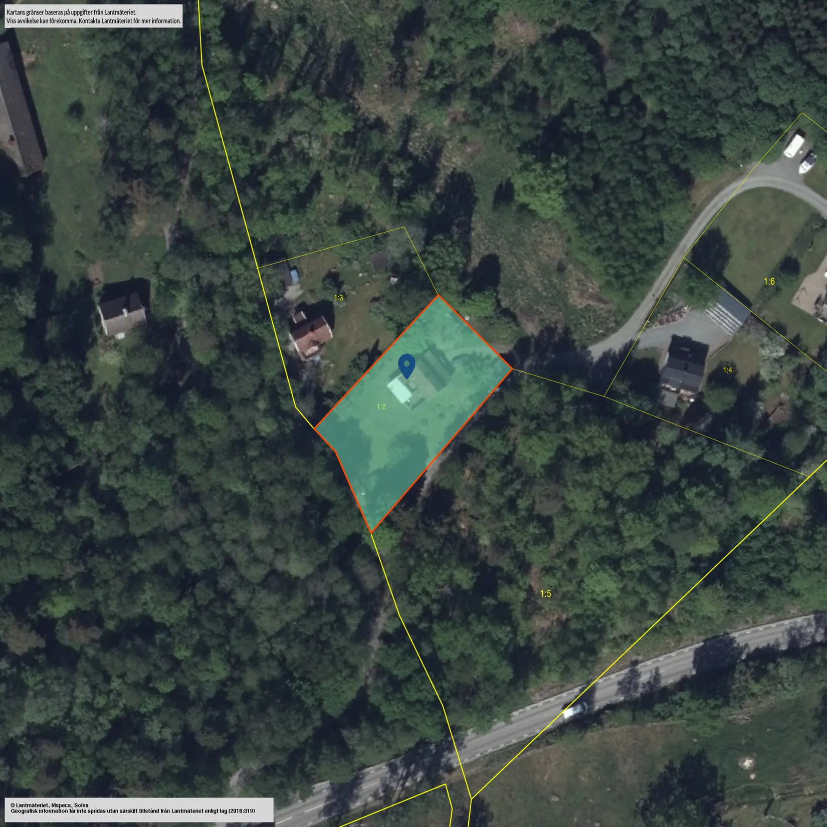 Villa, Forshallsvägen 6, Mark