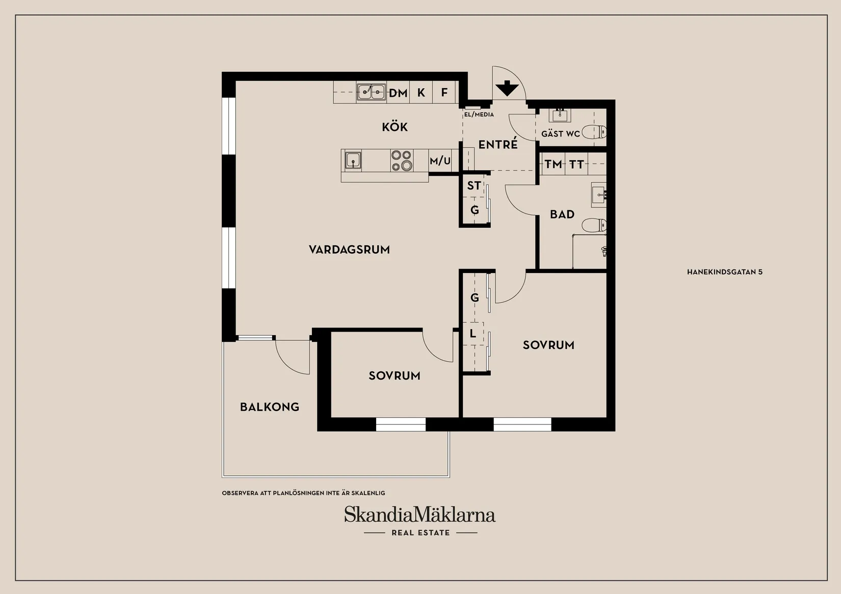 Bostadsrätt, Hanekindsgatan 5, Folkets Park/ Valla, Linköping