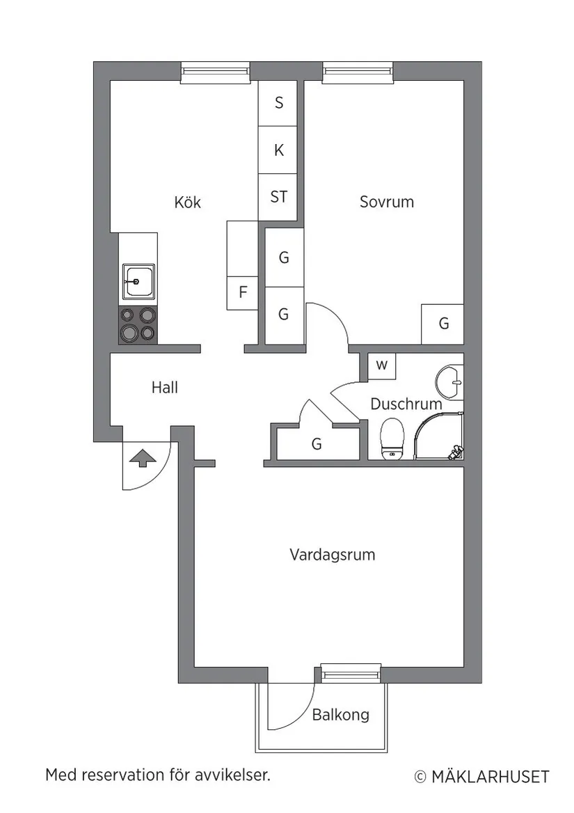 Bostadsrätt, Kolonivägen 11D, Öster, Hudiksvall