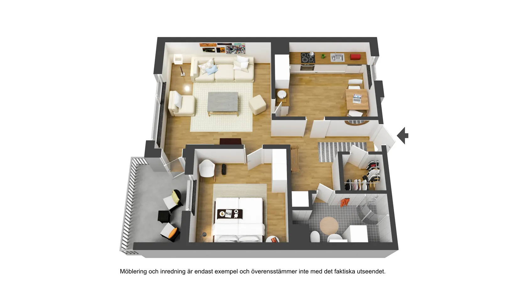 Bostadsrätt, Ostvägen 47B, Ersboda, Umeå