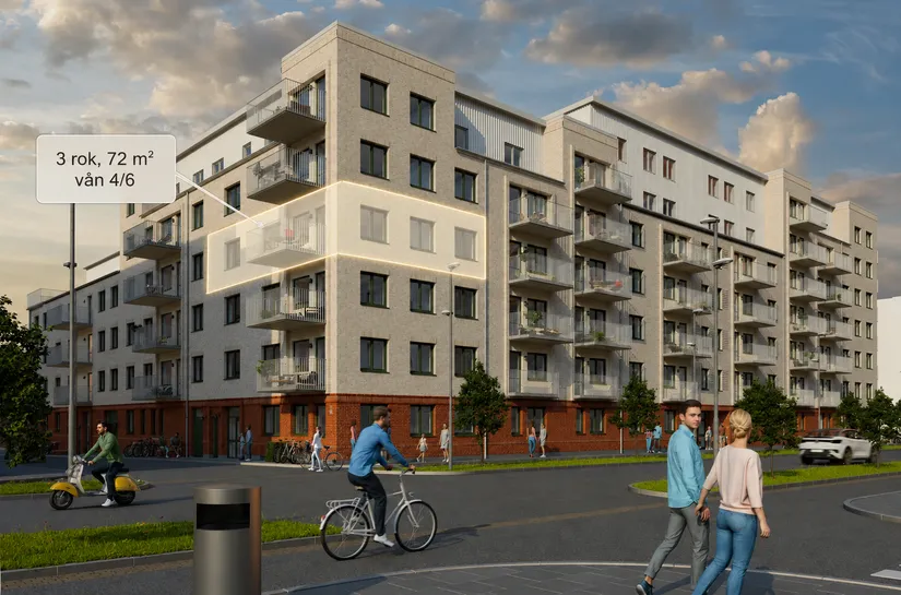 Bostadsrätt, Pepparholmsgatan 2, Väster, Lund