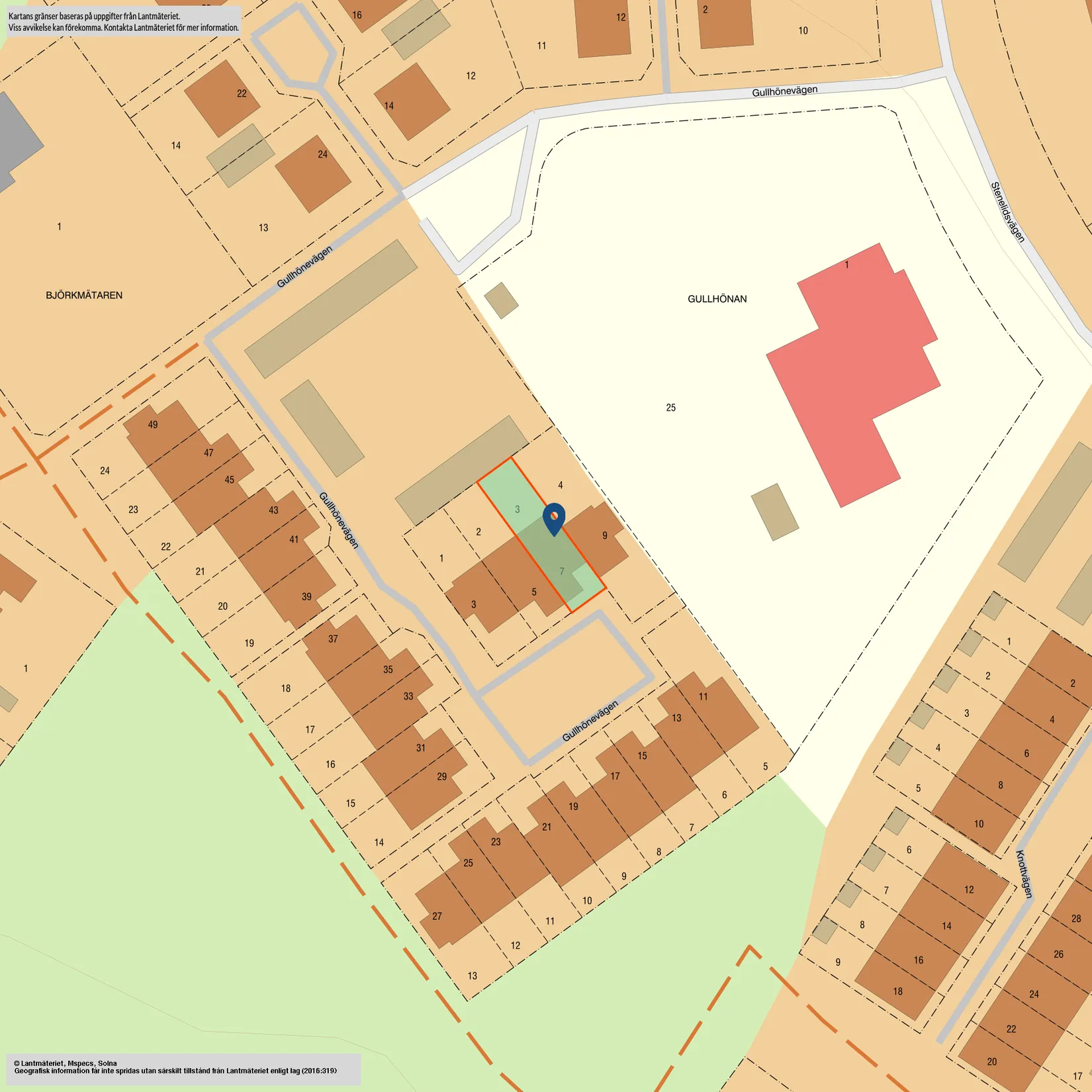 Radhus, Gullhönevägen 7, Södra Ryd, Skövde