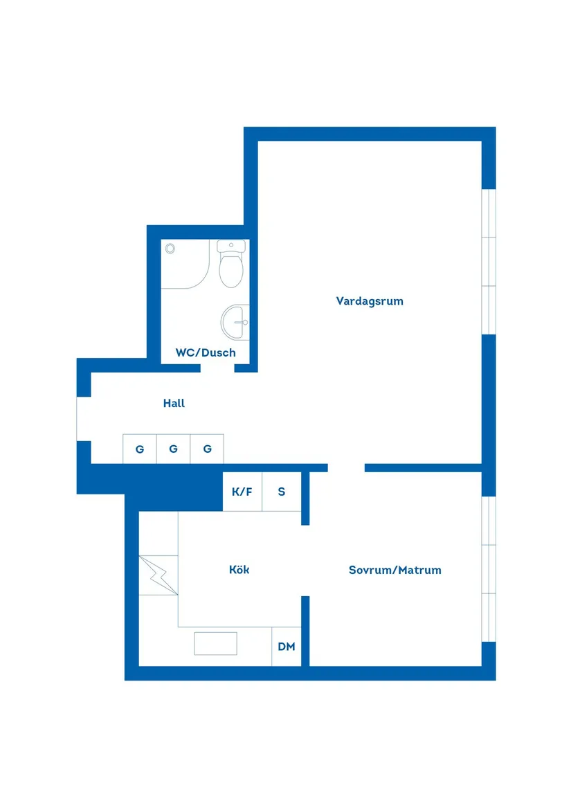 Bostadsrätt, Holmgatan 16A, Pantarholmen, Karlskrona