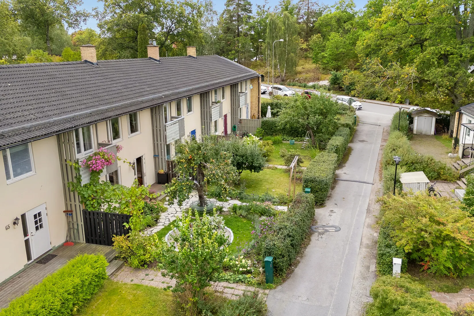 Radhus, Ekshäradsgatan 67, Farsta strand, Stockholm