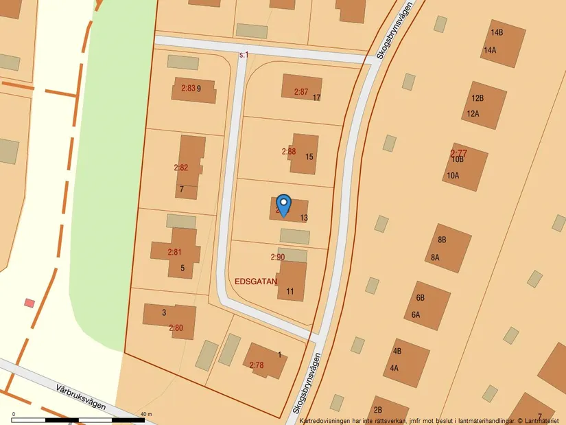 Villa, Skogsbrynsvägen 13, Edsgatan, Karlstad