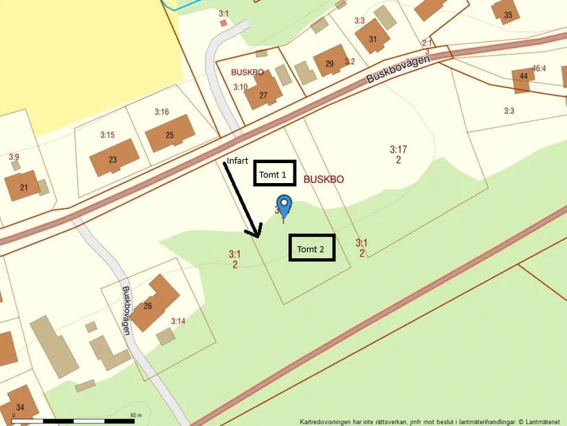 Tomt, Bygga nytt i Danholn! Ca 10 minuter med bil från Falu centrum, Danholn, Falun