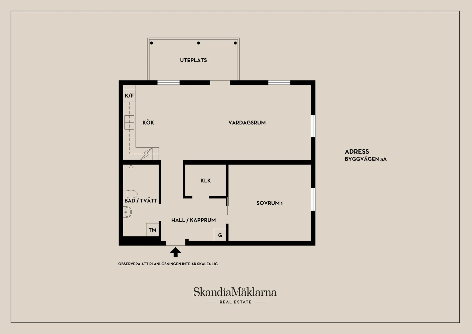 Bostadsrätt, Byggvägen 3A, Trosa
