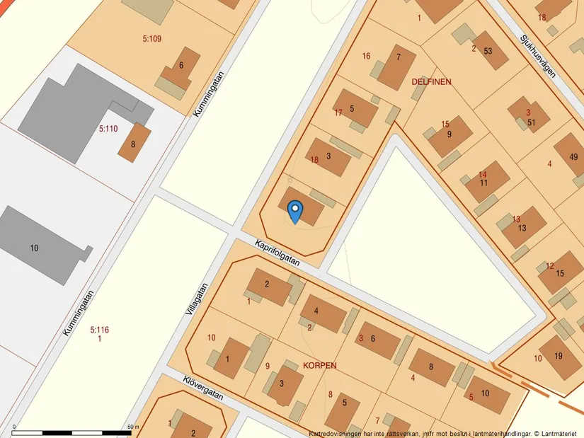 Villa, Kaprifolgatan 1, Bjuv