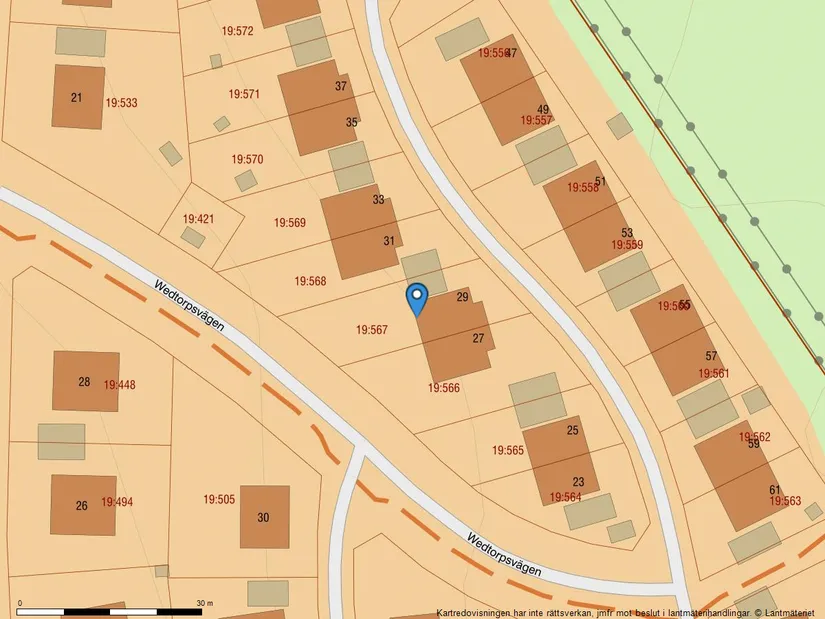 Radhus, Wedtorpsvägen 29, Spånlöt, Österåker