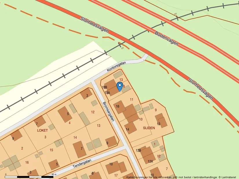 Radhus, Bromsargatan 18A, Notviken, Luleå