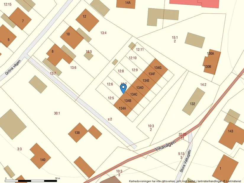 Radhus, Vikavägen 134B, Vika, Falun