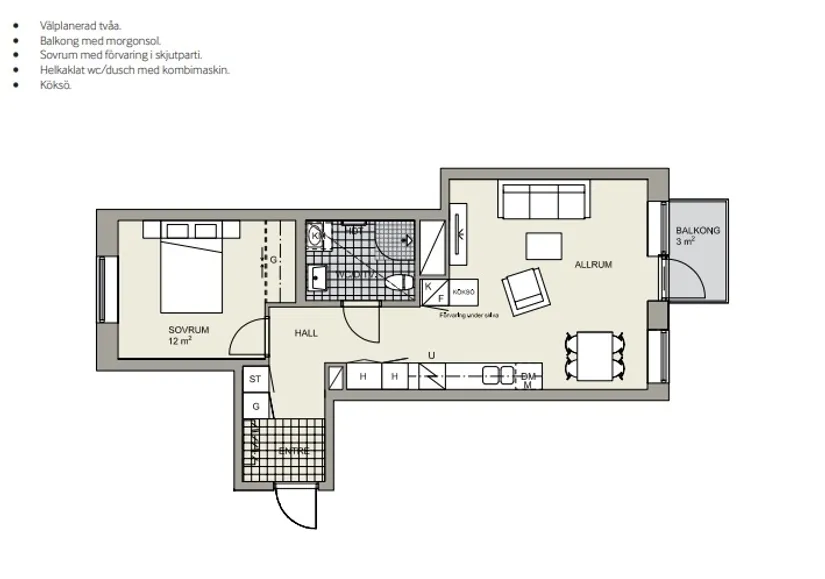 Bostadsrätt, Ottilia Adelborgs gata 6B, Pottholmen, Karlskrona