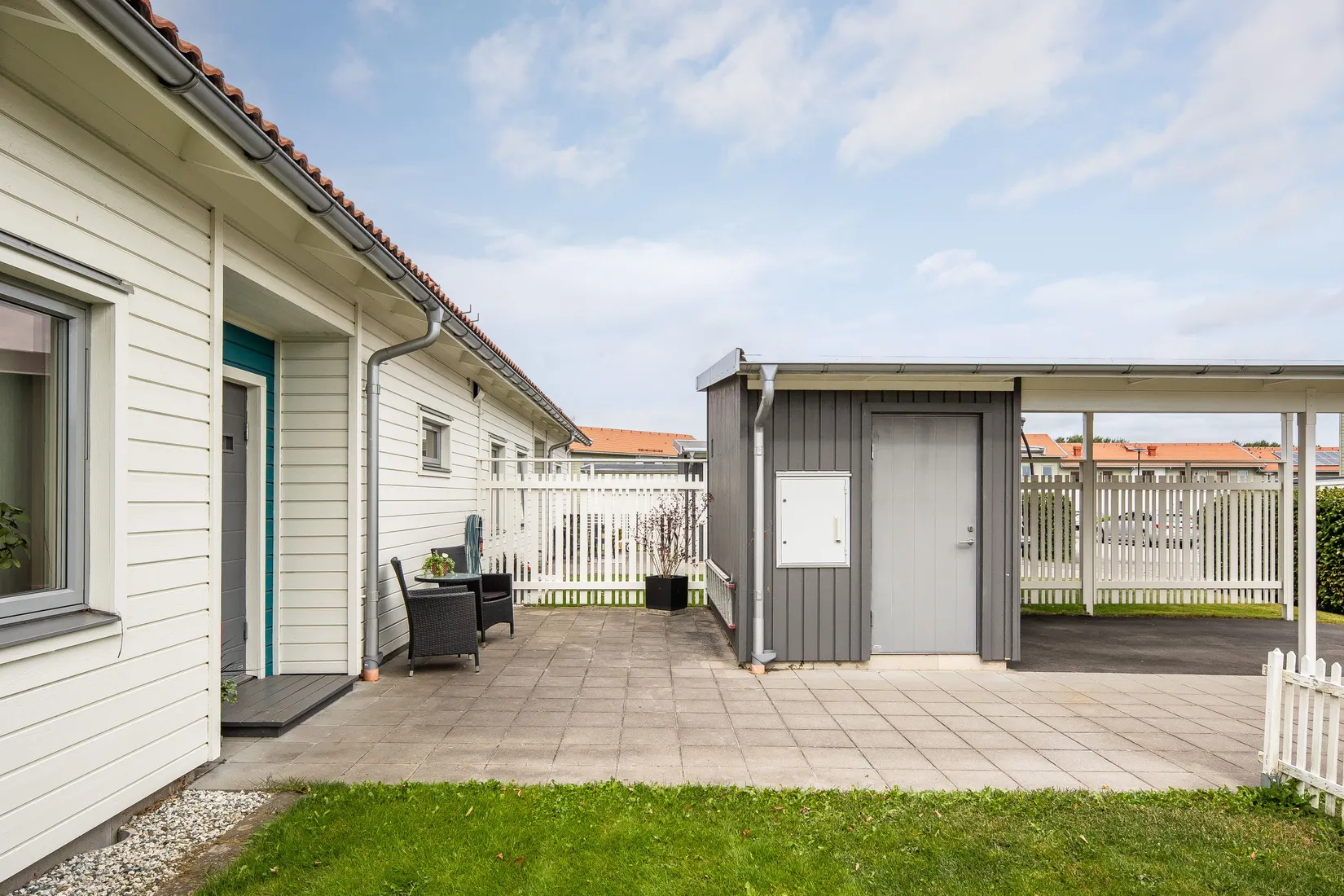 Radhus, Kapellgårdsgatan 26, Trädgårdsstaden, Skövde