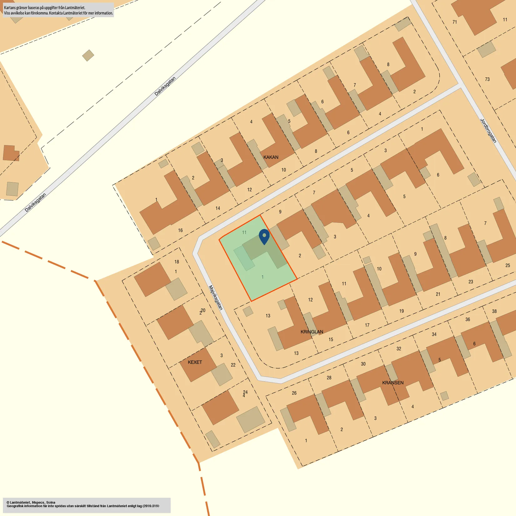 Radhus, Majviksgatan 11, Skarphagen, Norrköping