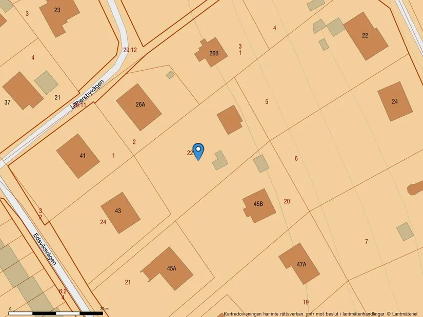 Tomt, Edsviksvägen 43, Edsviken, Sollentuna