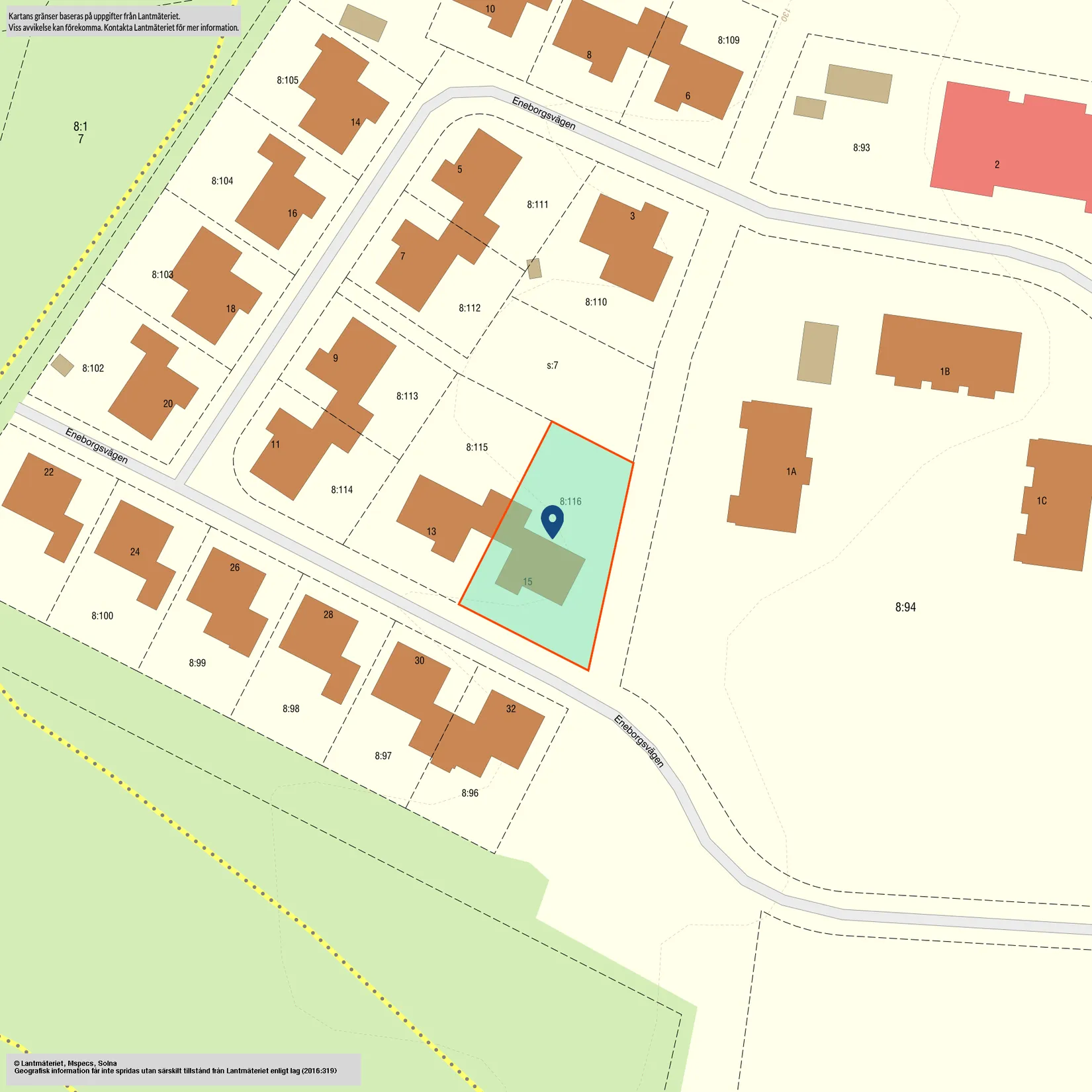 Radhus, Eneborgsvägen 15, Skövde