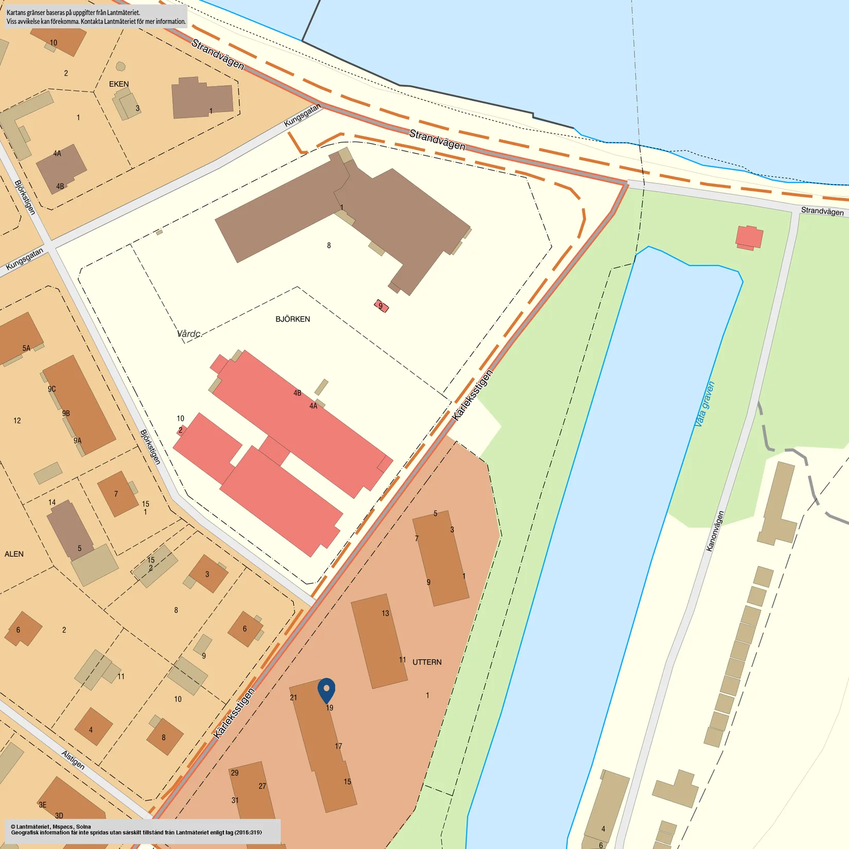 Bostadsrätt, Kärleksstigen 19, Centrum, Karlsborg
