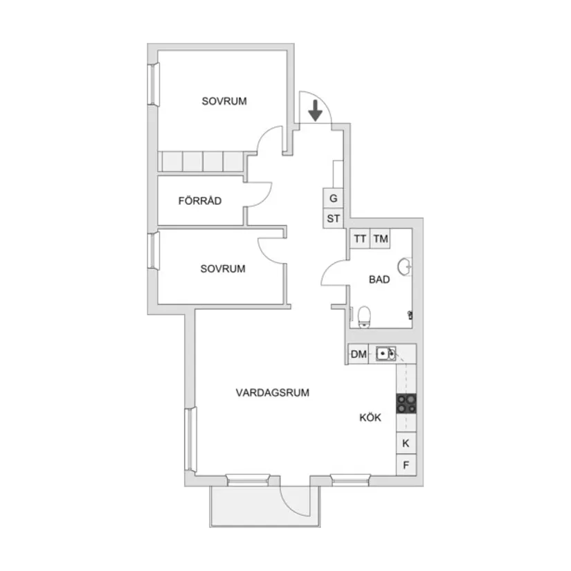 Bostadsrätt, Thulegatan 9, Gnesta