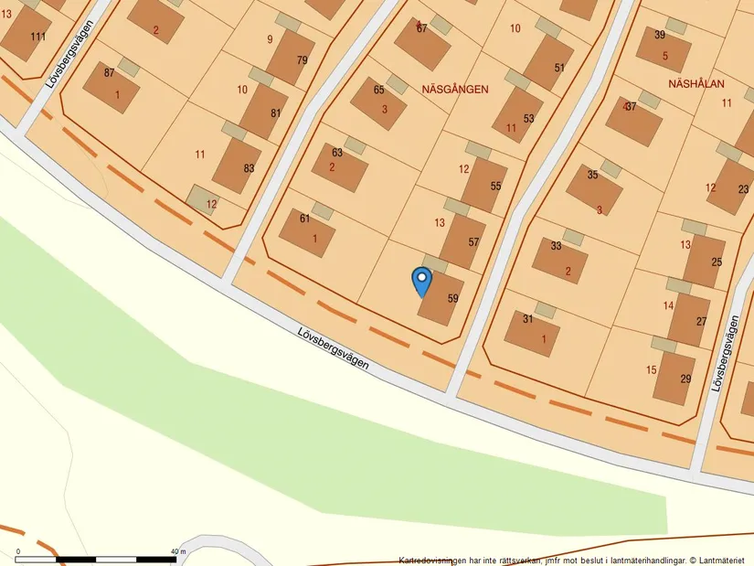 Radhus, Lövsbergsvägen 59, Hjulsbro, Linköping