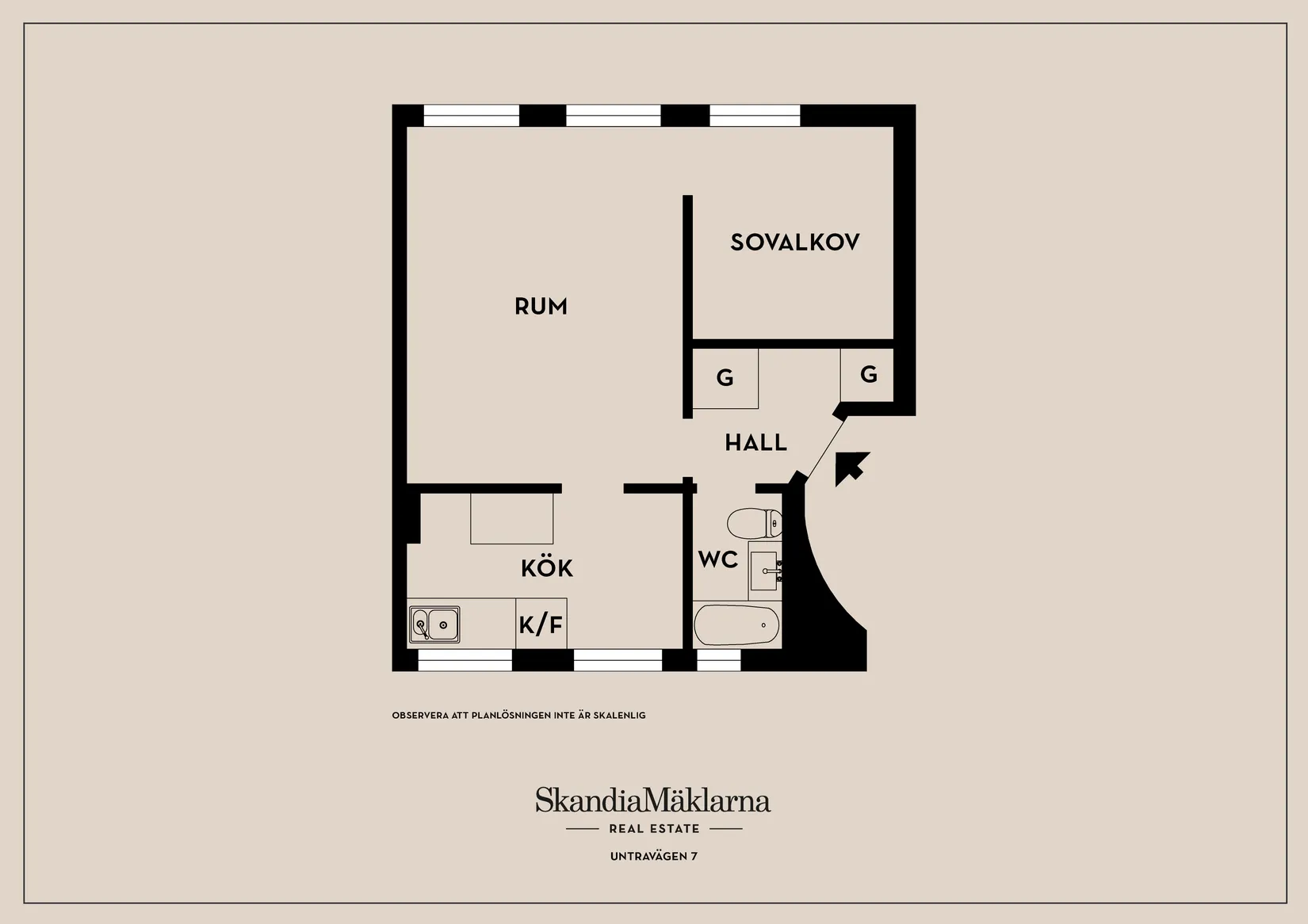Bostadsrätt, Untravägen 7, Hjorthagen, Stockholm
