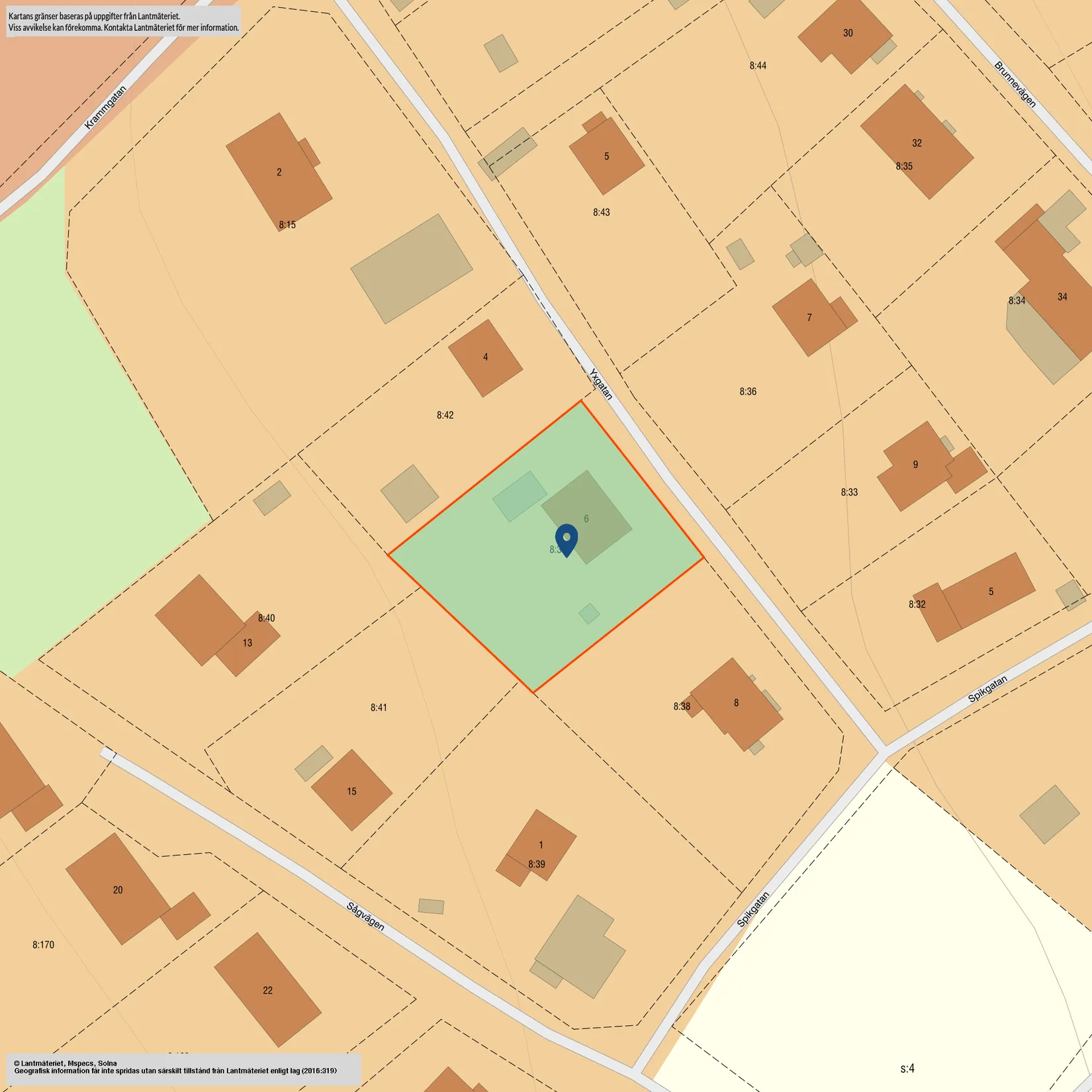 Villa, Yxgatan 6, Brunne, Kramfors