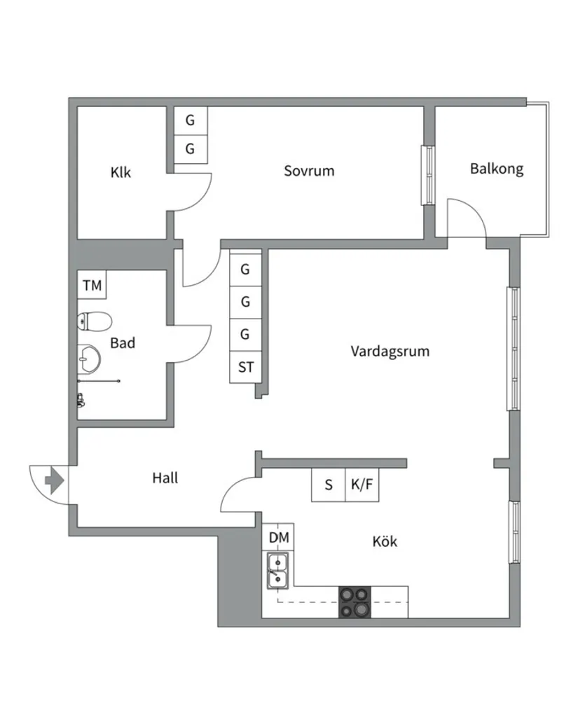 Bostadsrätt, Tornérplatsen 30, 8tr , Jakobsbergs centrum , Järfälla