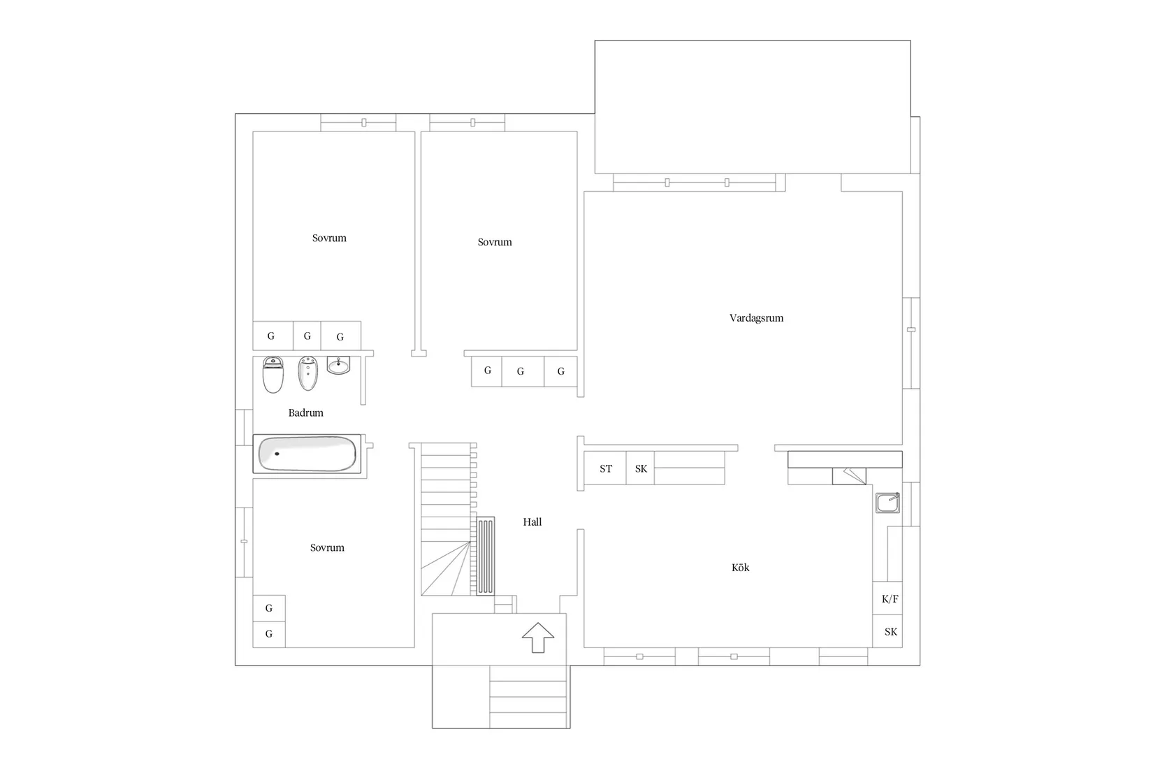 Villa, Bergsgatan 5, Marstrand - Koön, Kungälv