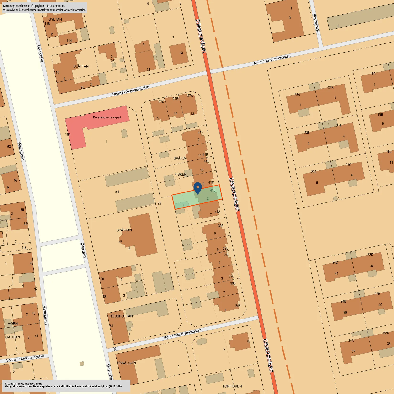 Radhus, Erikstorpsvägen 41B, Borstahusen / Erikstorpsvägen, Landskrona